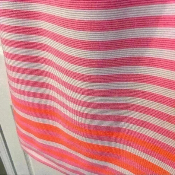 Lilly Pulitzer Eden Tropical Pink Pout Ottoman Striped Shift Dress Size Small - Picture 5 of 8